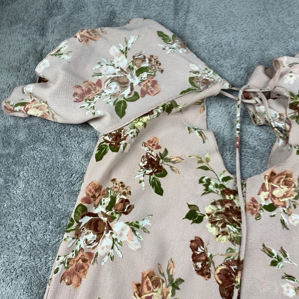 MOON‎ KISS Floral Off Shoulder Blouse Womens Small Pink